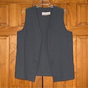 NWOT Vintage 90s Bend Over Open Vest Gray Size L Large